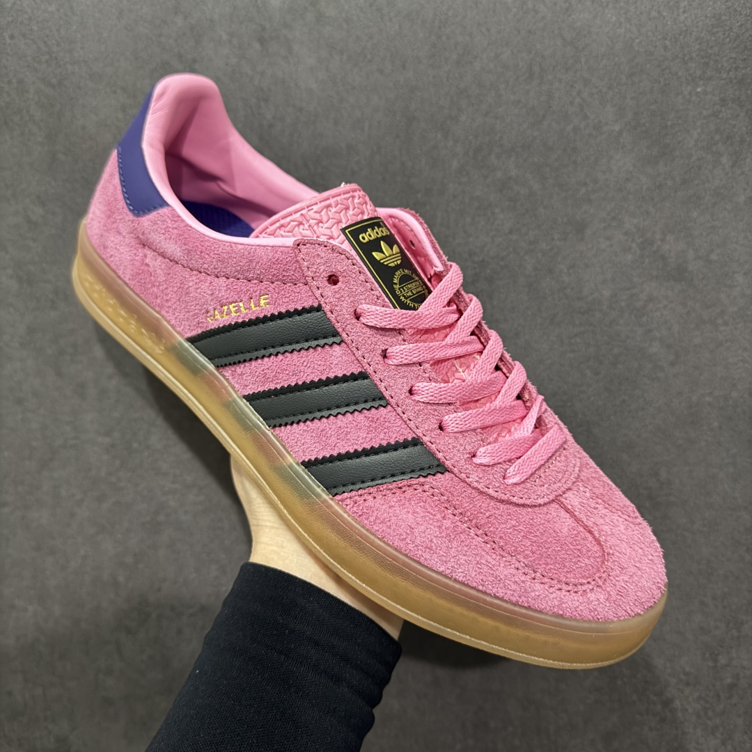 图片[3]-【GQ纯原福利】AD Original Gazelle Indoor 德训二代六色福利供应 之前高价零售特供批次 原厂定制长毛翻毛皮组合环保纤维革鞋面材质 内置环保海玻璃鞋垫 外置RB橡胶大底 产品品控稳定性领先行业 原厂全套原楦原纸板冲刀磨具开发 原厂皮料加持 原厂港宝加持定型后跟 尺码：35.5-44-选品中心