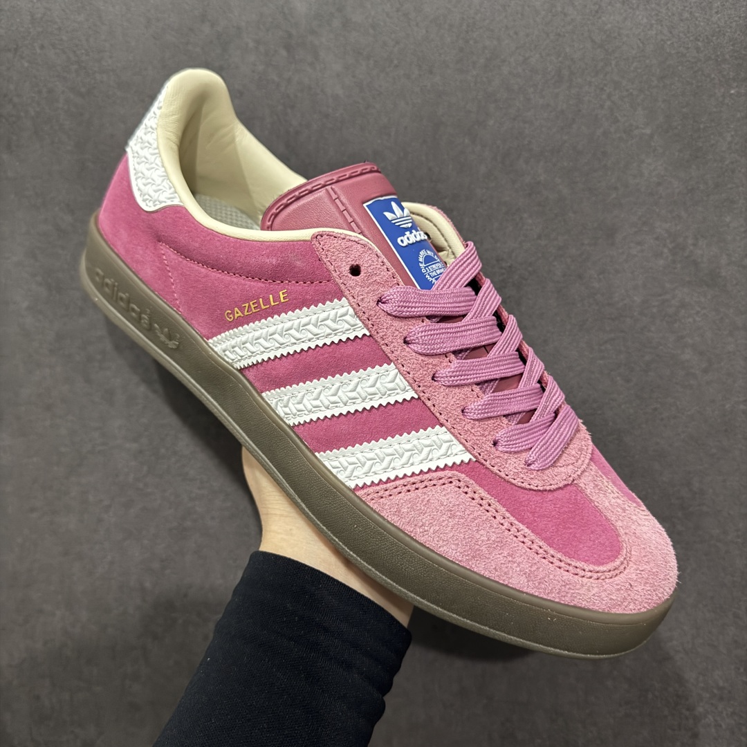 图片[3]-【GQ纯原福利】AD Original Gazelle Indoor 德训二代六色福利供应 之前高价零售特供批次 原厂定制长毛翻毛皮组合环保纤维革鞋面材质 内置环保海玻璃鞋垫 外置RB橡胶大底 产品品控稳定性领先行业 原厂全套原楦原纸板冲刀磨具开发 原厂皮料加持 原厂港宝加持定型后跟 尺码：35.5-44（38 42.5断）-选品中心