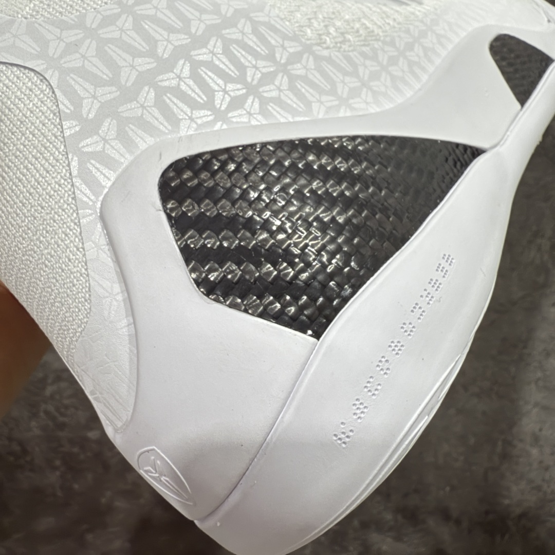 图片[6]-【灭世纯原】NK KOBE 9 ELITE PROTRO \”HALO\” 灭世纯原 科比9代精英高帮 纯白 FZ7335-100 市场最强科比9代精英版 独家出货 原楦打造灵动版型 鞋头➕腰身➕后跟 360°无死角 原厂工艺3层立体编织flyknit鞋面 厚度同步ZP吊打市场“纯原” 原厂碳板加持 立体感区分市场货品 区分市场货品 过验级拉帮细节 内置全新复刻版中底鞋垫 REACT缓震 密度增加抗衰减 针对海外市场增加 47.5 满足精英选手实战需求 尺码： 39-47.5-选品中心