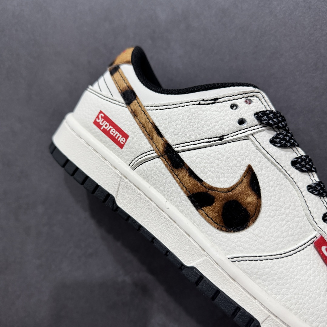 280  【定制版】Nike SB Dunk Low Supreme联名 豹纹 周年高端定制 低帮休闲板鞋 ZH2598-269