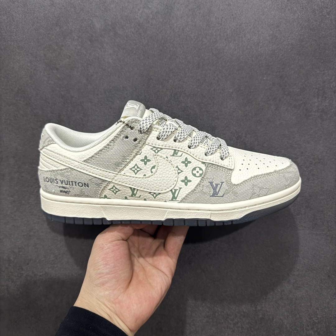 280 正常 【定制版】Nike SB Dunk Low LV联名 米灰牛仔布 周年高端定制 低帮休闲板鞋 XX3168-141