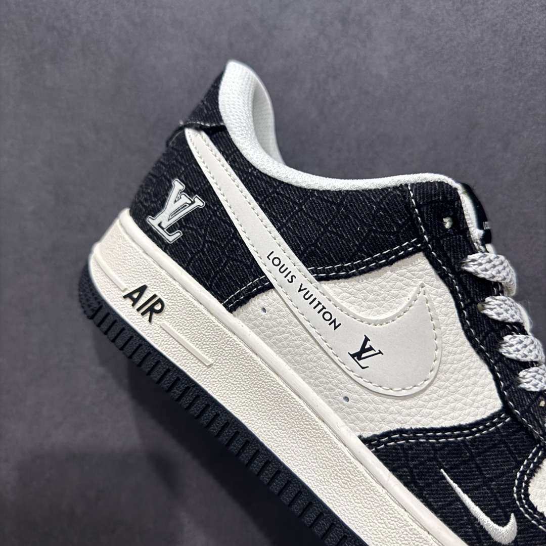 260  【定制版】NIke Air Force 1 '07 Low “LV联名——牛仔黑布”空军一号 低帮 运动鞋  XS1958-550
