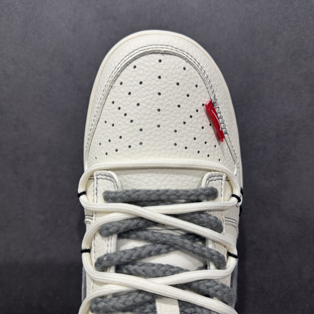 300   【定制版】Nike SB Dunk Low 北面系列 绑带米白灰勾 周年高端定制 低帮休闲板鞋 YX5066-285