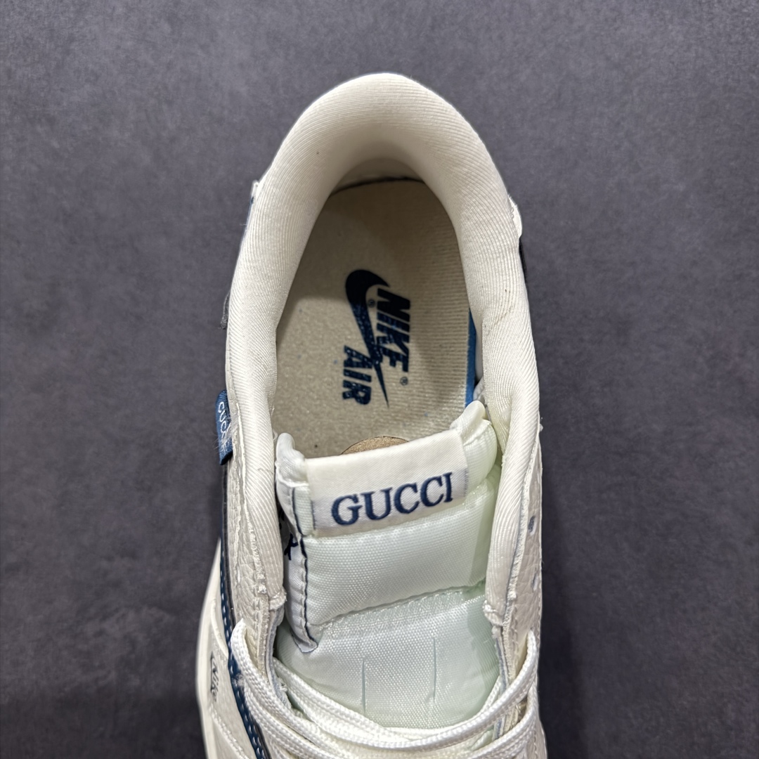【定制版】Travis Scott x Fragment Design x Air Jordan 1 Low OG SP AJ1 乔1 古驰联名 绿红条纹勾 低帮文化休闲板鞋 XS2024-027