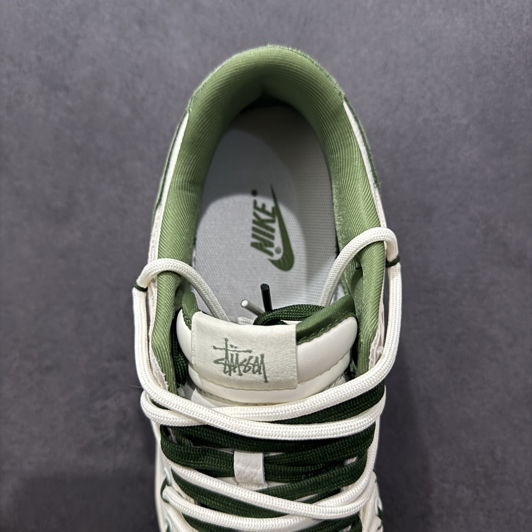 【定制版】Nike SB Dunk Low 斯图西系列 绑带猪八绿勾 周年高端定制 低帮休闲板鞋 DM6868-094