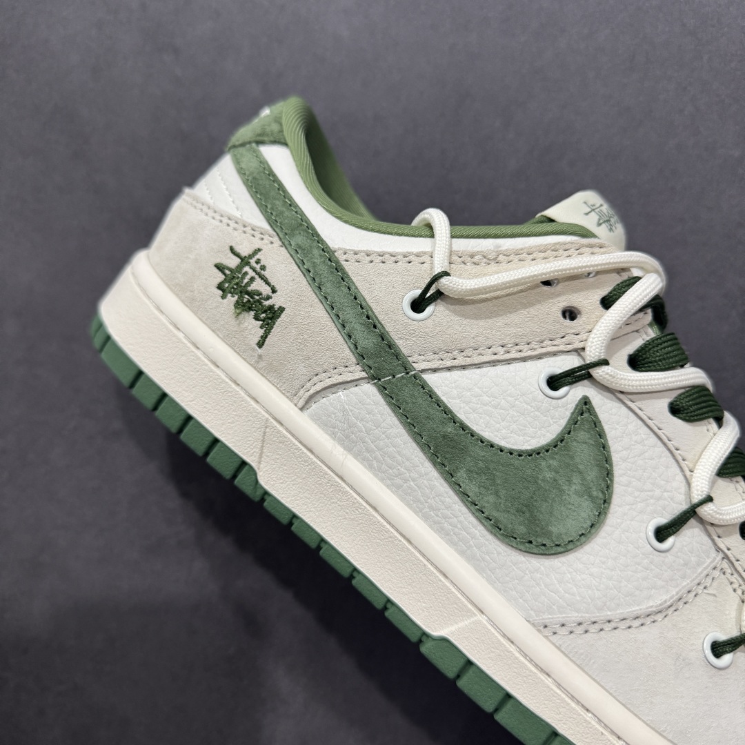【定制版】Nike SB Dunk Low 斯图西系列 绑带猪八绿勾 周年高端定制 低帮休闲板鞋 DM6868-094