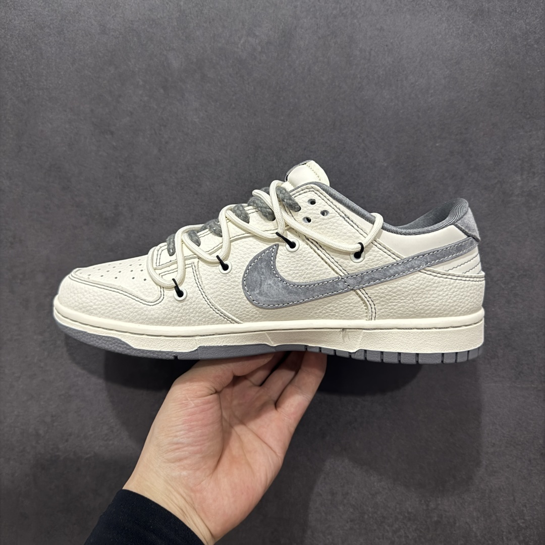300   【定制版】Nike SB Dunk Low 北面系列 绑带米白灰勾 周年高端定制 低帮休闲板鞋 YX5066-285