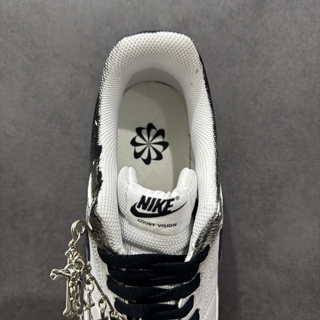 260  【定制版】Nike Court Vision 1 Low“幻影十字架” 手绘涂鸦定制板鞋   DH2987-099