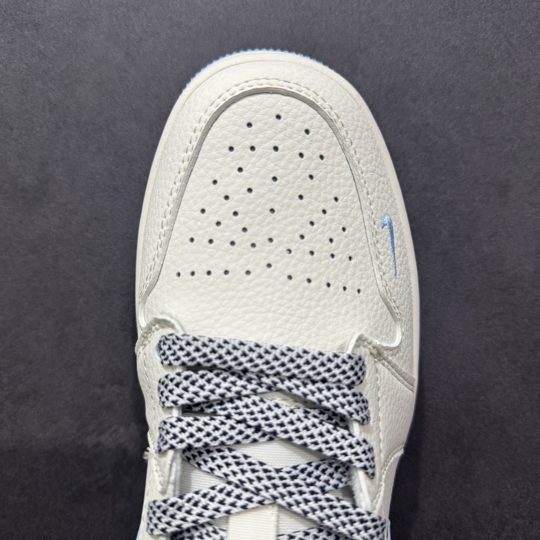 280  【定制版】Air Jordan 1 Low AJ1 乔1 斯图西联名 白蓝立体勾 高端定制 低帮复古篮球鞋 XS6086-559