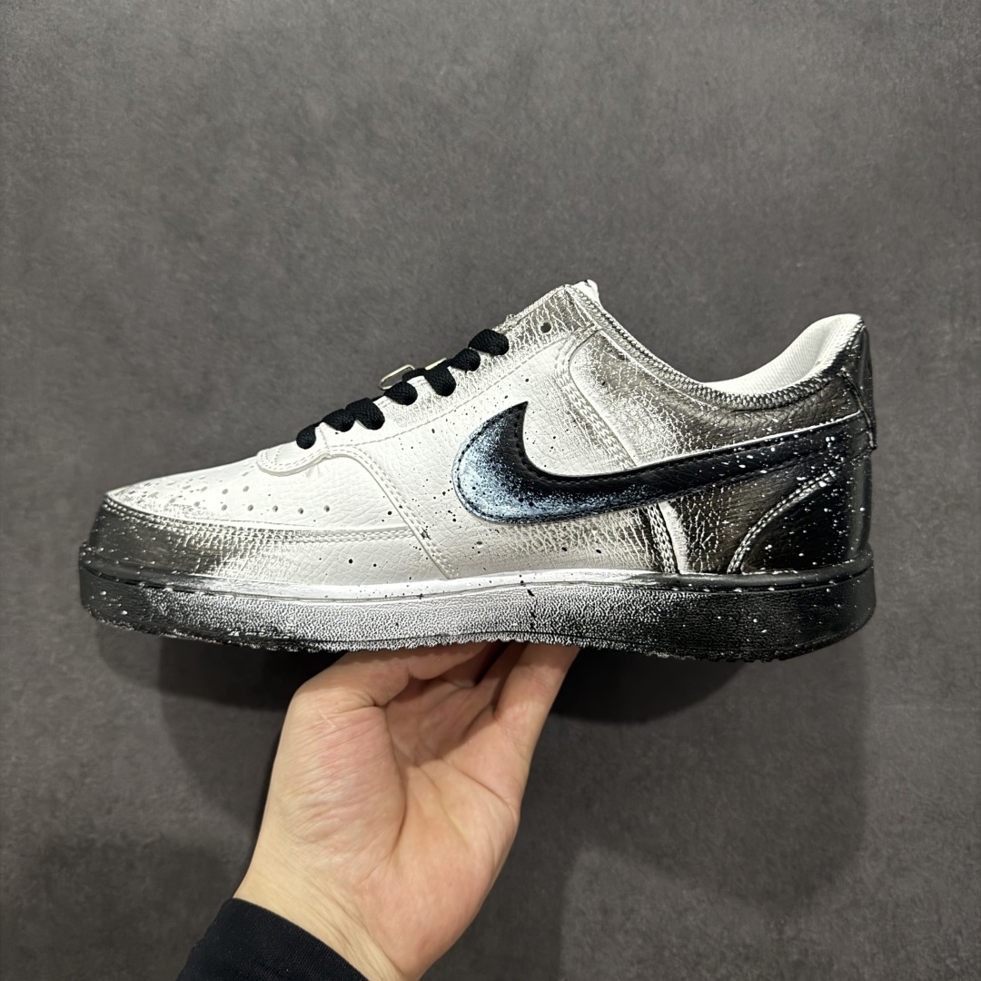 260  【定制版】Nike Court Vision 1 Low“幻影十字架” 手绘涂鸦定制板鞋   DH2987-099