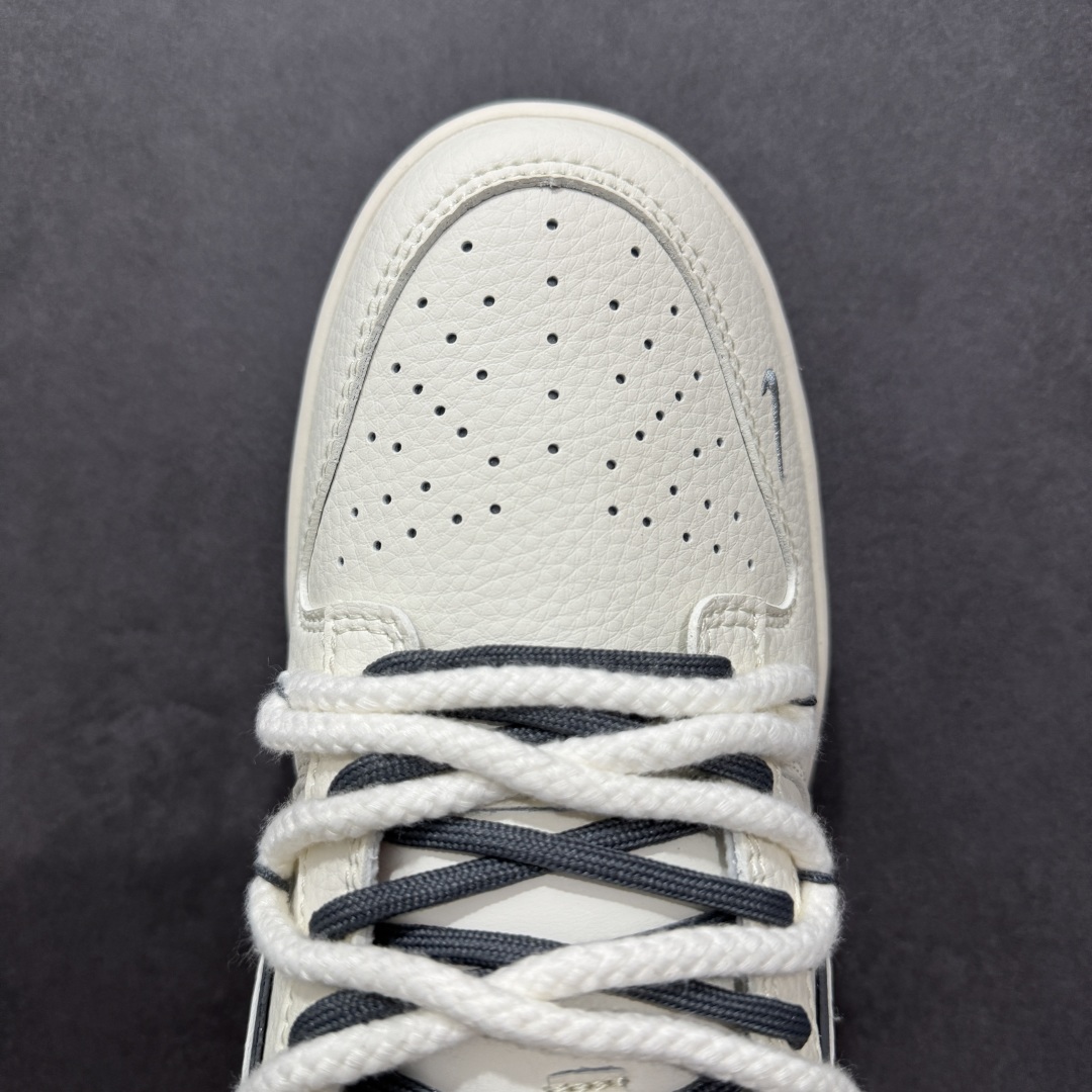 【定制版】Nike SB Dunk Low Sup系列 绑带米白白勾 周年高端定制 低帮休闲板鞋 YX5066-258