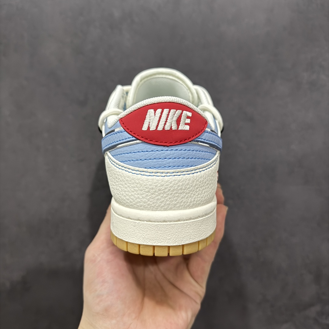 【定制版】Nike SB Dunk Low Sup系列 绑带米白蓝勾 周年高端定制 低帮休闲板鞋 FC1688-216