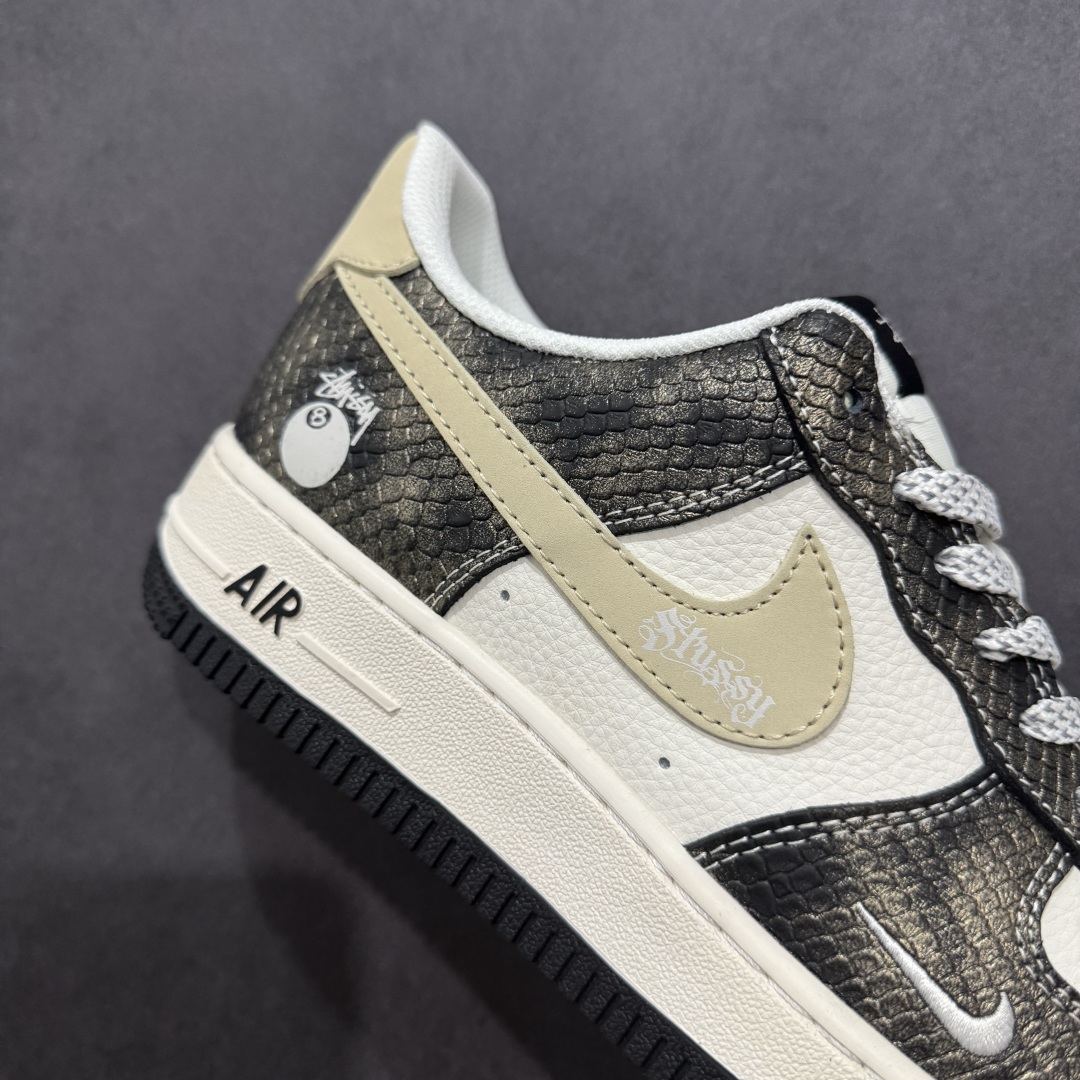 【定制版】Nike Air Force 1'07 Low 斯图西联名 渐变蛇纹 空军一号低帮休闲板鞋 XS1958-556