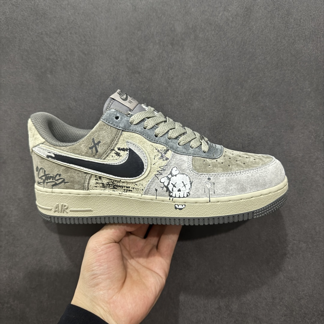 【定制版】Nike Air Force 1’07 Low ”Dark Skull” 暗黑骷髅 空军一号低帮休闲板鞋 YD2425-660