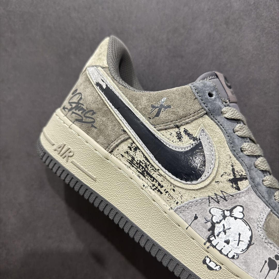 【定制版】Nike Air Force 1'07 Low ”Dark Skull” 暗黑骷髅 空军一号低帮休闲板鞋 YD2425-660