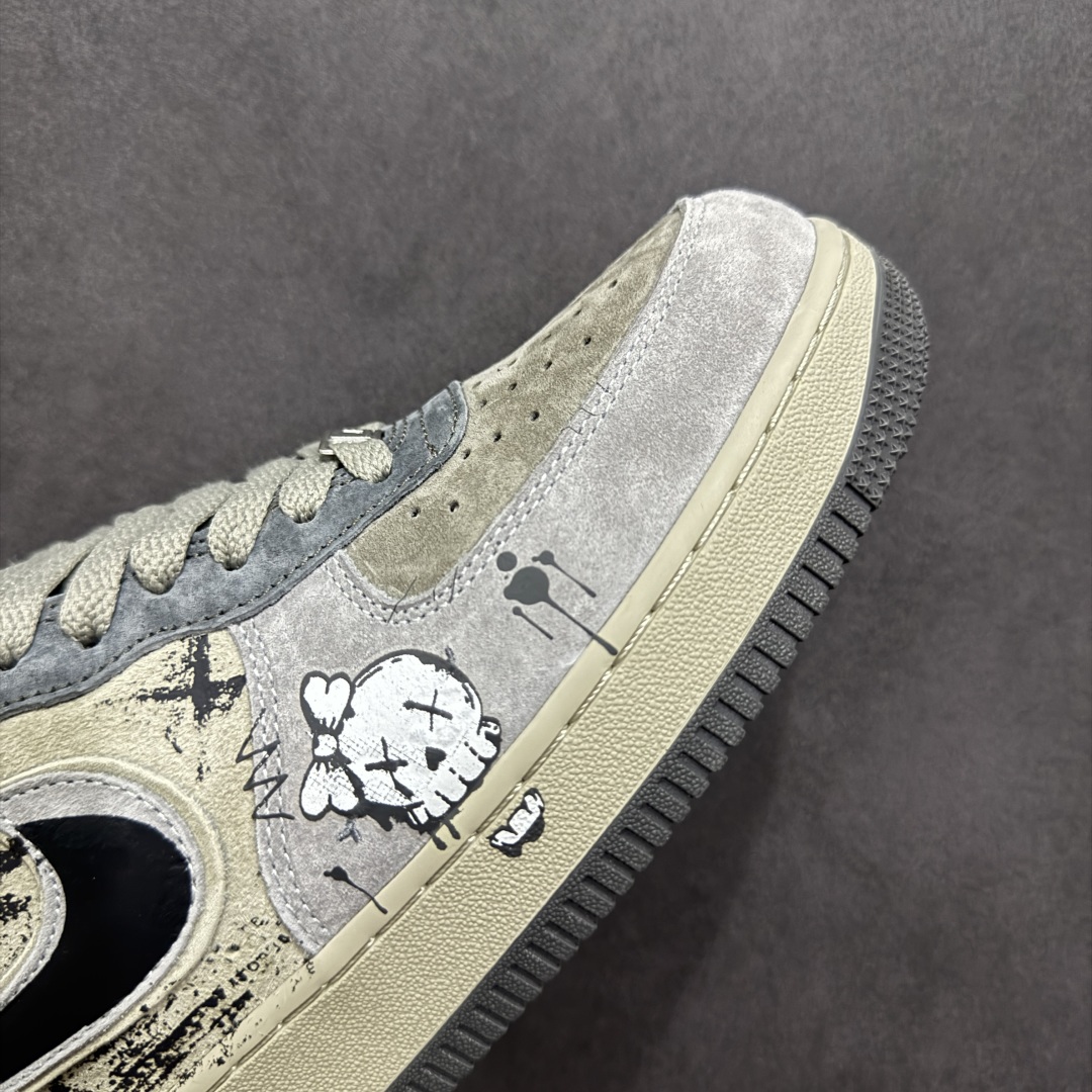 【定制版】Nike Air Force 1'07 Low ”Dark Skull” 暗黑骷髅 空军一号低帮休闲板鞋 YD2425-660