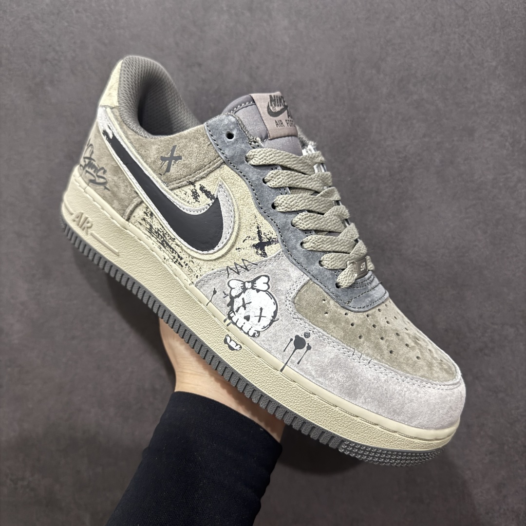 【定制版】Nike Air Force 1'07 Low ”Dark Skull” 暗黑骷髅 空军一号低帮休闲板鞋 YD2425-660