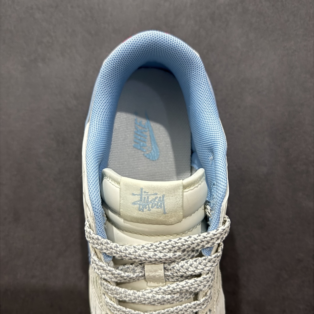 280  【定制版】Nike SB Dunk Low 斯图西联名 水蓝勾 周年高端定制 低帮休闲板鞋 ZH2598-248