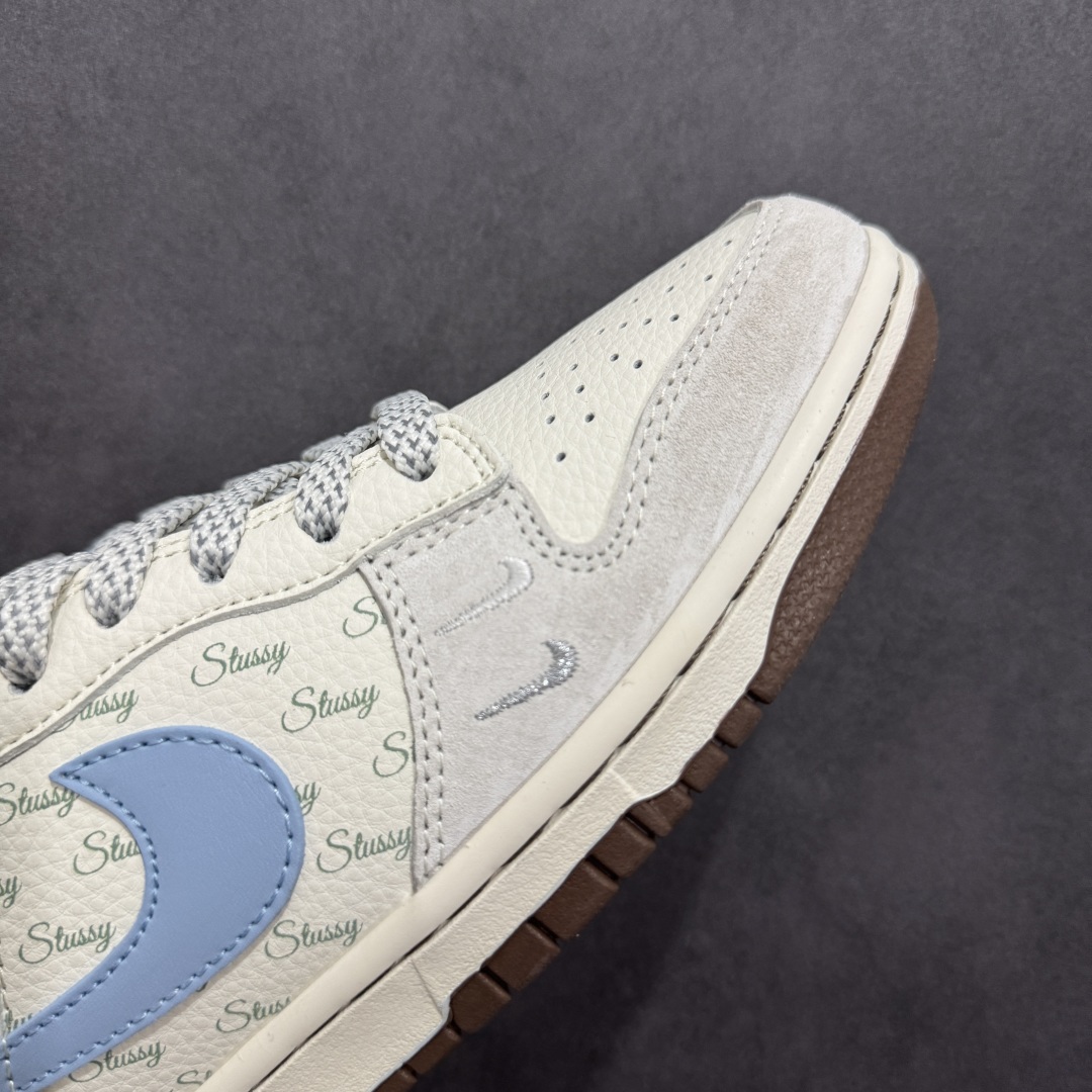 280  【定制版】Nike SB Dunk Low 斯图西联名 水蓝勾 周年高端定制 低帮休闲板鞋 ZH2598-248
