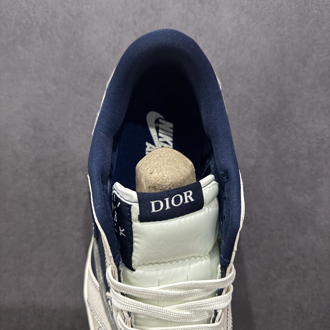 280  【定制版】Travis Scott x Fragment Design x Air Jordan 1 Low OG SP AJ1 乔1 迪奥联名 典雅黑灰 低帮文化休闲板鞋 XS2024-012