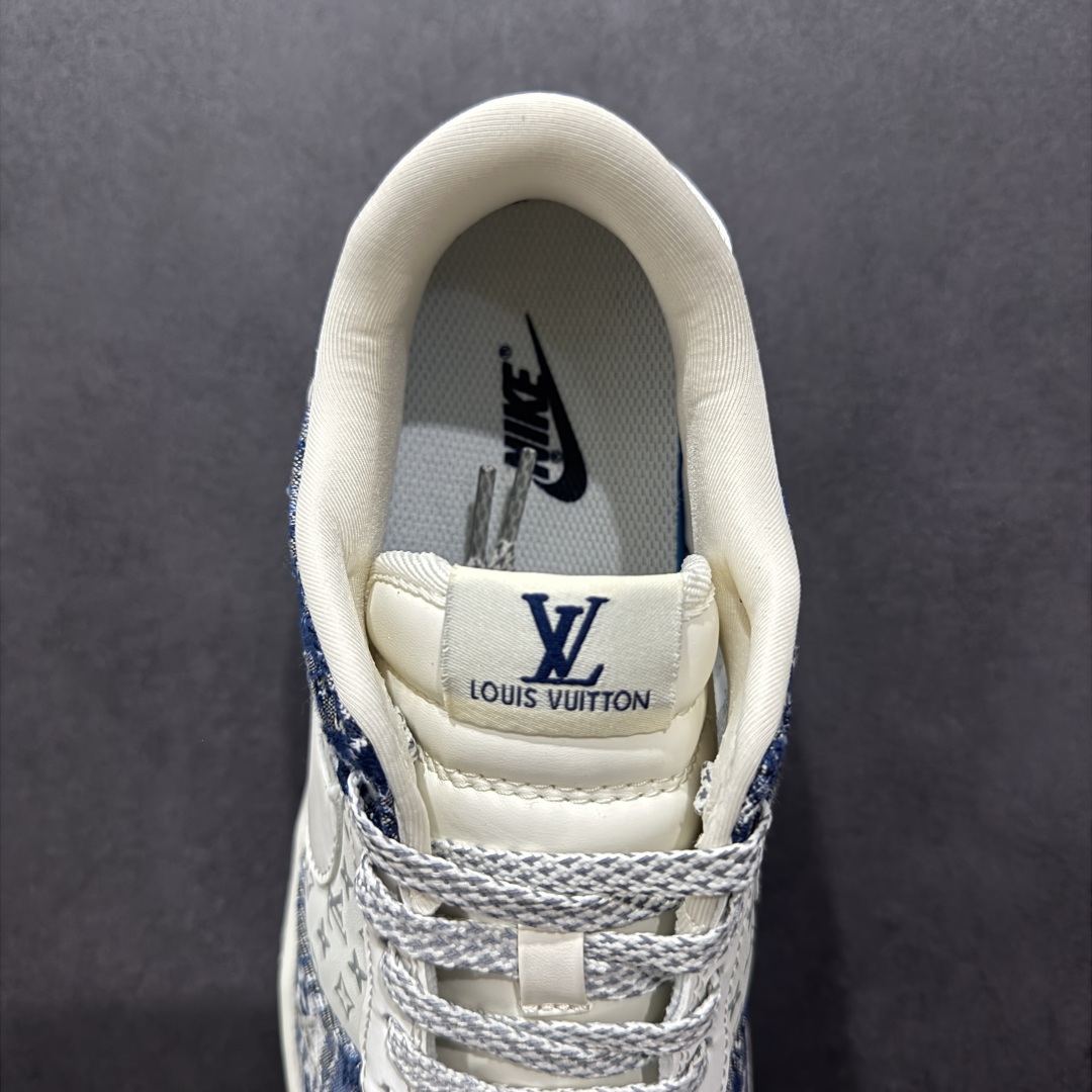 200  【定制版】NIKE SB Dunk Low x Louis Vuitton 白蓝 出品  QF1568-140
