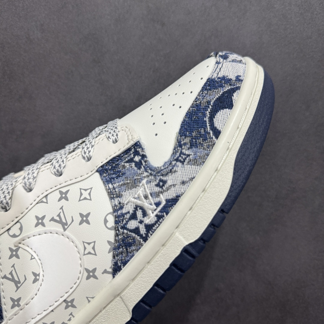 200  【定制版】NIKE SB Dunk Low x Louis Vuitton 白蓝 出品  QF1568-140