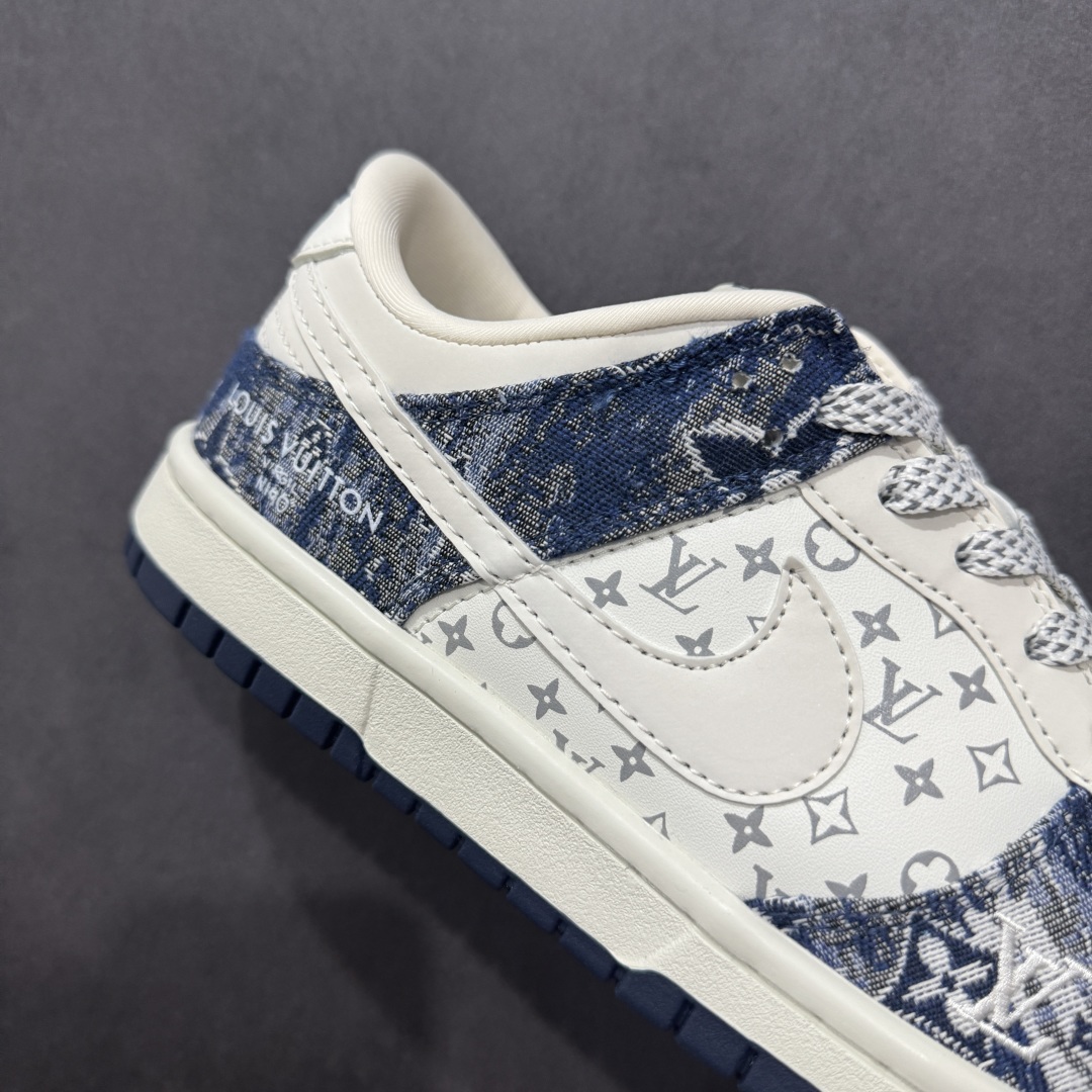 200  【定制版】NIKE SB Dunk Low x Louis Vuitton 白蓝 出品  QF1568-140