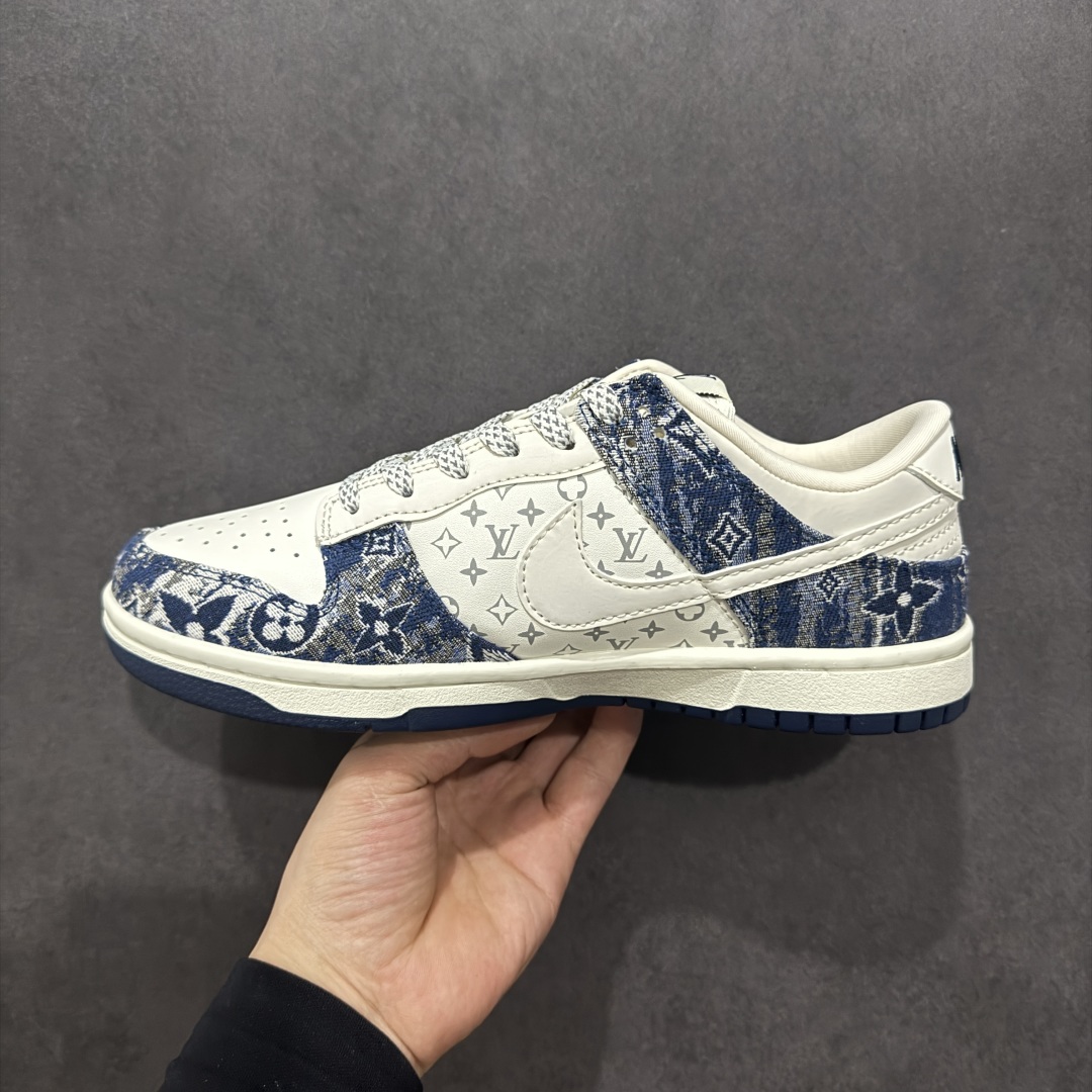 200  【定制版】NIKE SB Dunk Low x Louis Vuitton 白蓝 出品  QF1568-140
