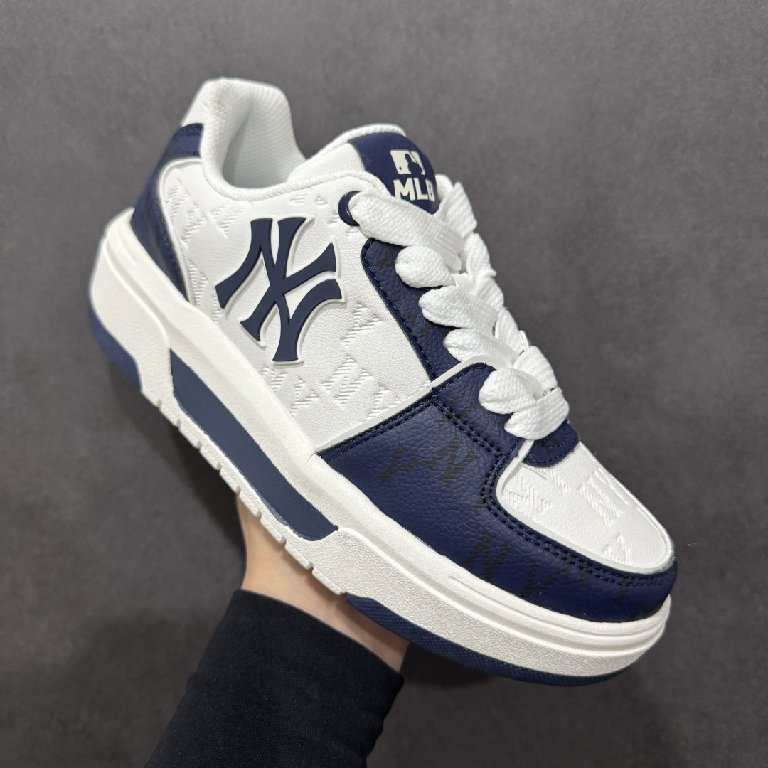 图片[3]-【公司级】MLB Chunky Liner Basic 复古印花学长鞋系列低帮轻量增高厚底百搭休闲运动慢跑鞋板鞋 Korea韩国联名NY美国榄球纽约洋基队限定 韩国代购专供 全套原楦原纸板原厂数据开发 正确中底拉帮中底网布细节 平台代购专供 左脚内置芯片 韩国代购吊牌标贴 独家一比一RB+MD组合大底 高频后跟小人Logo精准对位立体饱满 正确网布加超迁鞋面 转印中底走线紧密 转印Logo工艺表层防刮不掉色 尺码：35 36 36.5 37.5 38 38.5 39 40 40.5 41 42 42.5 43 44 45-选品中心