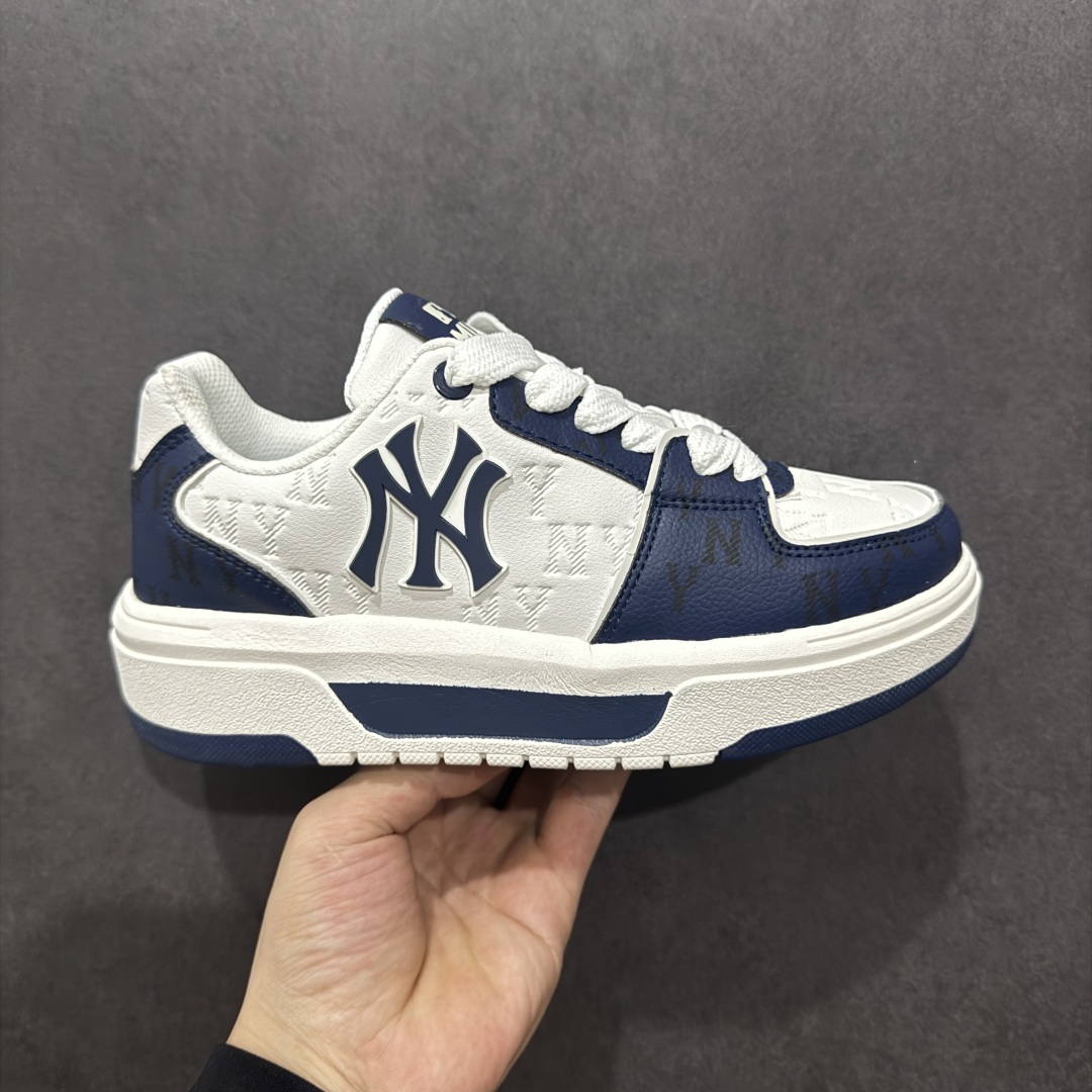 【公司级】MLB Chunky Liner Basic 复古印花学长鞋系列低帮轻量增高厚底百搭休闲运动慢跑鞋板鞋 Korea韩国联名NY美国榄球纽约洋基队限定 韩国代购专供 全套原楦原纸板原厂数据开发 正确中底拉帮中底网布细节 平台代购专供 左脚内置芯片 韩国代购吊牌标贴 独家一比一RB+MD组合大底 高频后跟小人Logo精准对位立体饱满 正确网布加超迁鞋面 转印中底走线紧密 转印Logo工艺表层防刮不掉色 尺码：35 36 36.5 37.5 38 38.5 39 40 40.5 41 42 42.5 43 44 45-选品中心