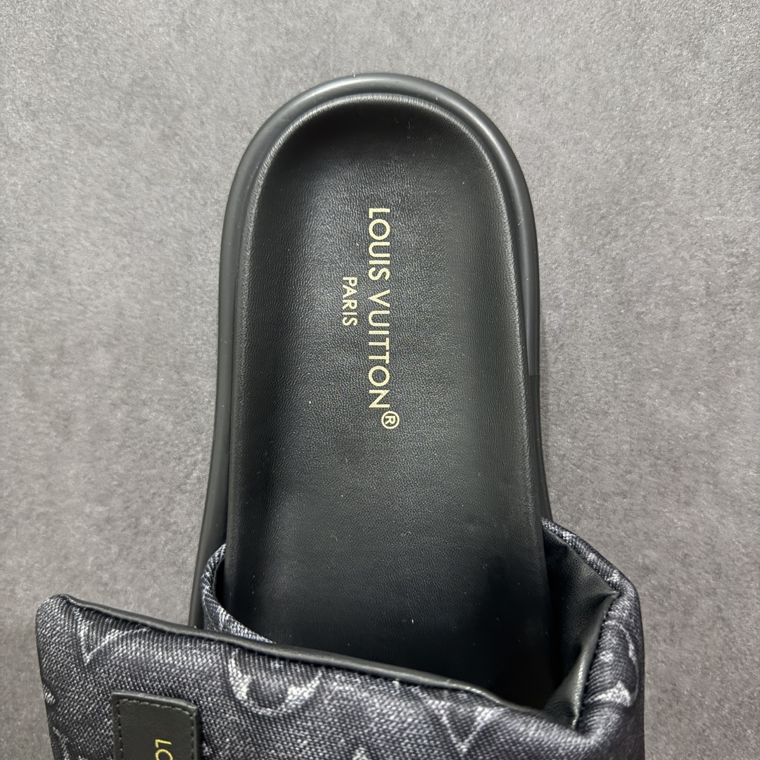 图片[7]-【纯原礼盒版】LOUIS VUITTON 路易威登2024 𝐬𝐬💛春夏最新爆款魔术贴系列 情侣款厚底拖鞋 代购级别稀品上新💫 鞋面：LV进口5D打印花布，牛皮内里 大底：原版开模大底 原版全套礼盒包装 尺码： 35-45 底高4.5cm-选品中心