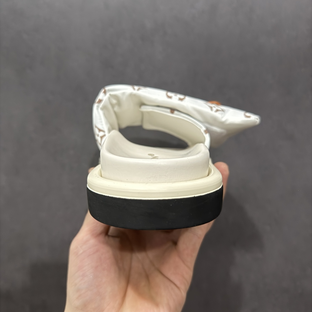 图片[4]-【纯原礼盒版】LOUIS VUITTON 路易威登2024 𝐬𝐬💛春夏最新爆款魔术贴系列 情侣款厚底拖鞋 代购级别稀品上新💫 鞋面：LV进口5D打印花布，牛皮内里 大底：原版开模大底 原版全套礼盒包装 尺码： 35-45 底高4.5cm-选品中心