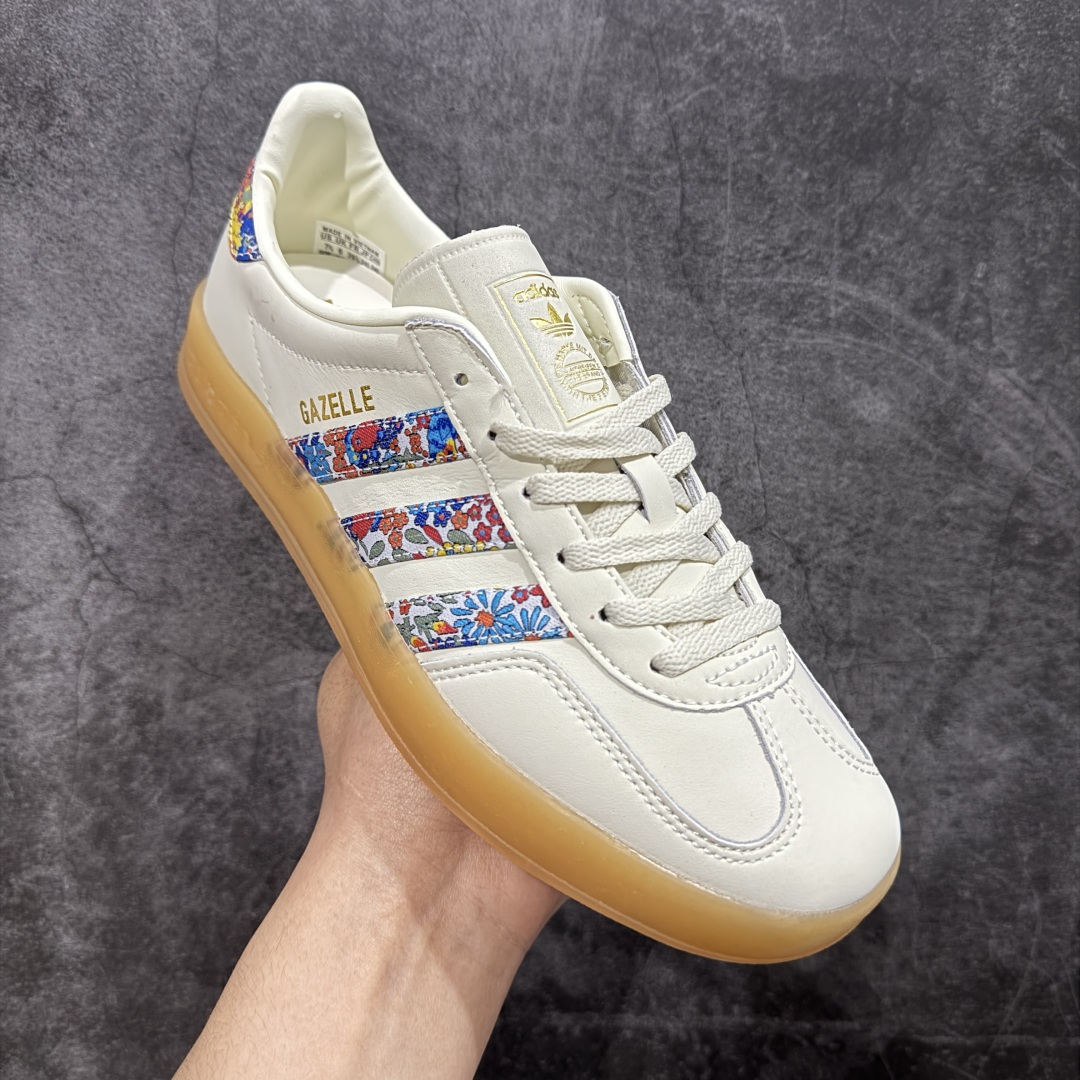  
【正确版】adidas Originals Gazelle INdoor 米色
三叶草休闲防滑耐磨低