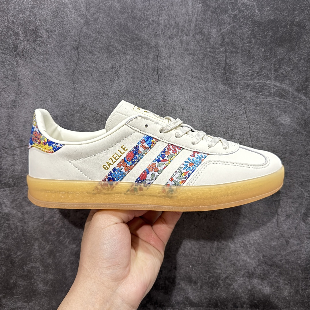  
【正确版】adidas Originals Gazelle INdoor 米色
三叶草休闲防滑耐磨低