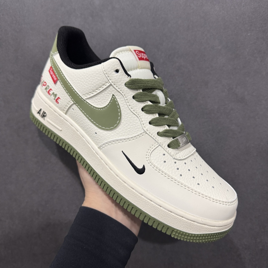  
【定制版】Nike Air Force 1 Low 07 x Supreme 白绿小钩
原楦头原纸板