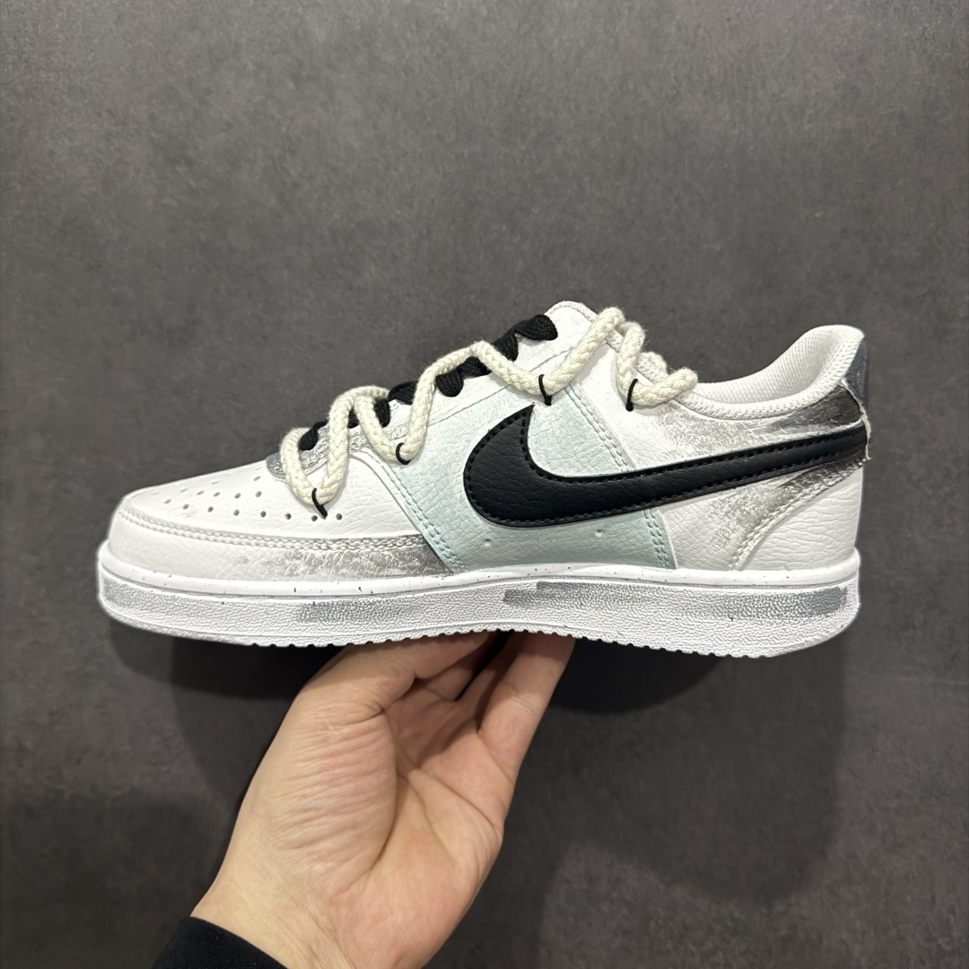 
【定制版】NK Court Vision 1 “镜之魅影”手绘涂鸦定制板鞋 DH2987-088 在