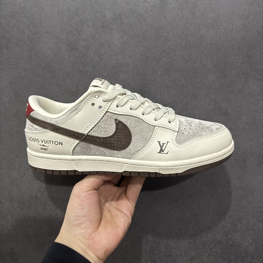  
【定制版】Nike SB Dunk Low LV联名 红尾巧克力 周年高端定制 低帮休闲板鞋
#定