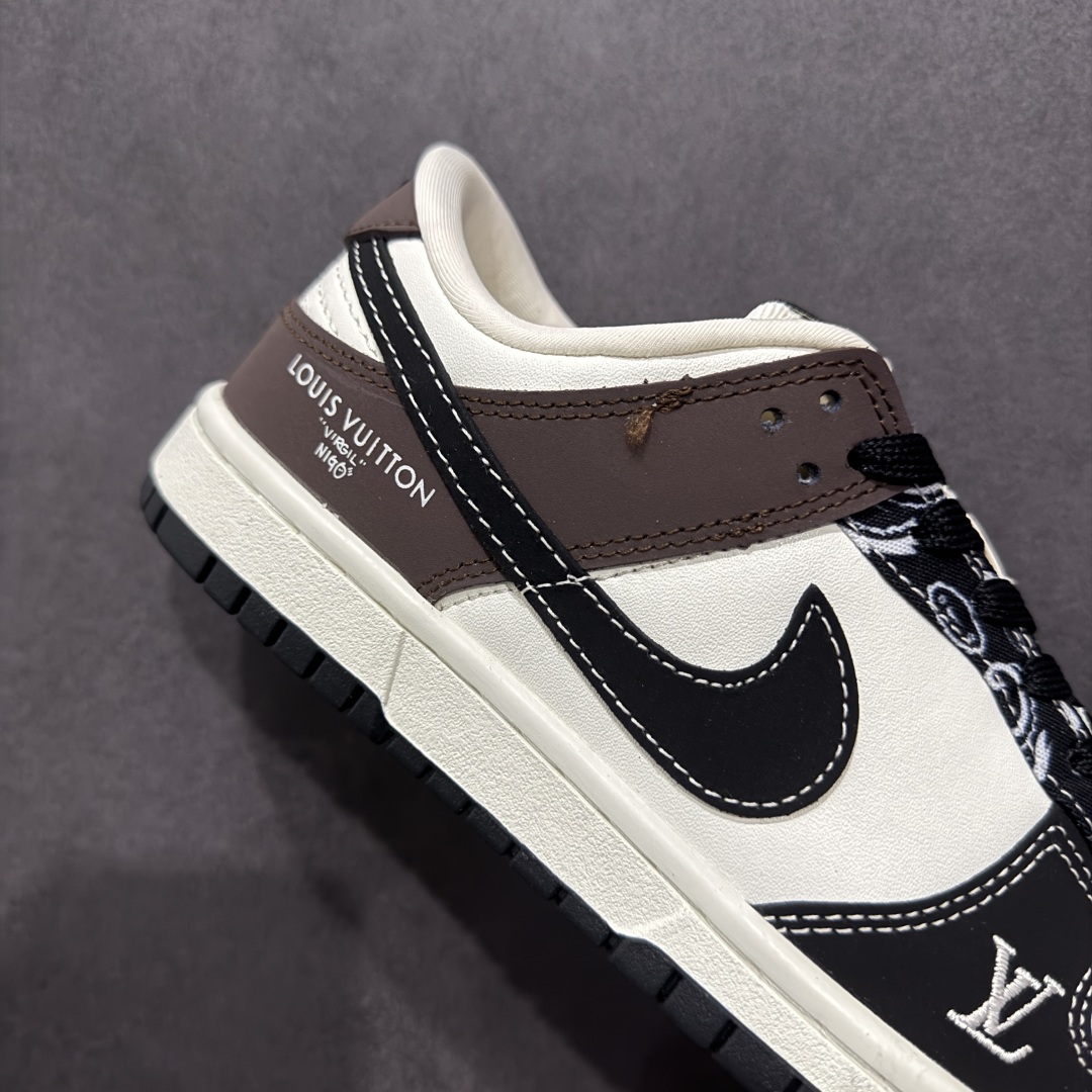  
【定制版】Nk SB Dunk Low LV联名腰果花-棕色摩卡周年高端定制 低帮休闲板鞋
#高端定
