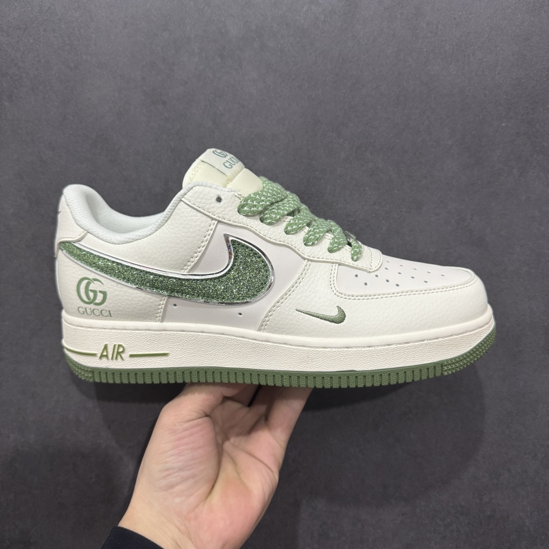  
【定制版】Nike Air Force 1 Low 07 x GUCCI 白绿小钩满天星
原楦头原纸