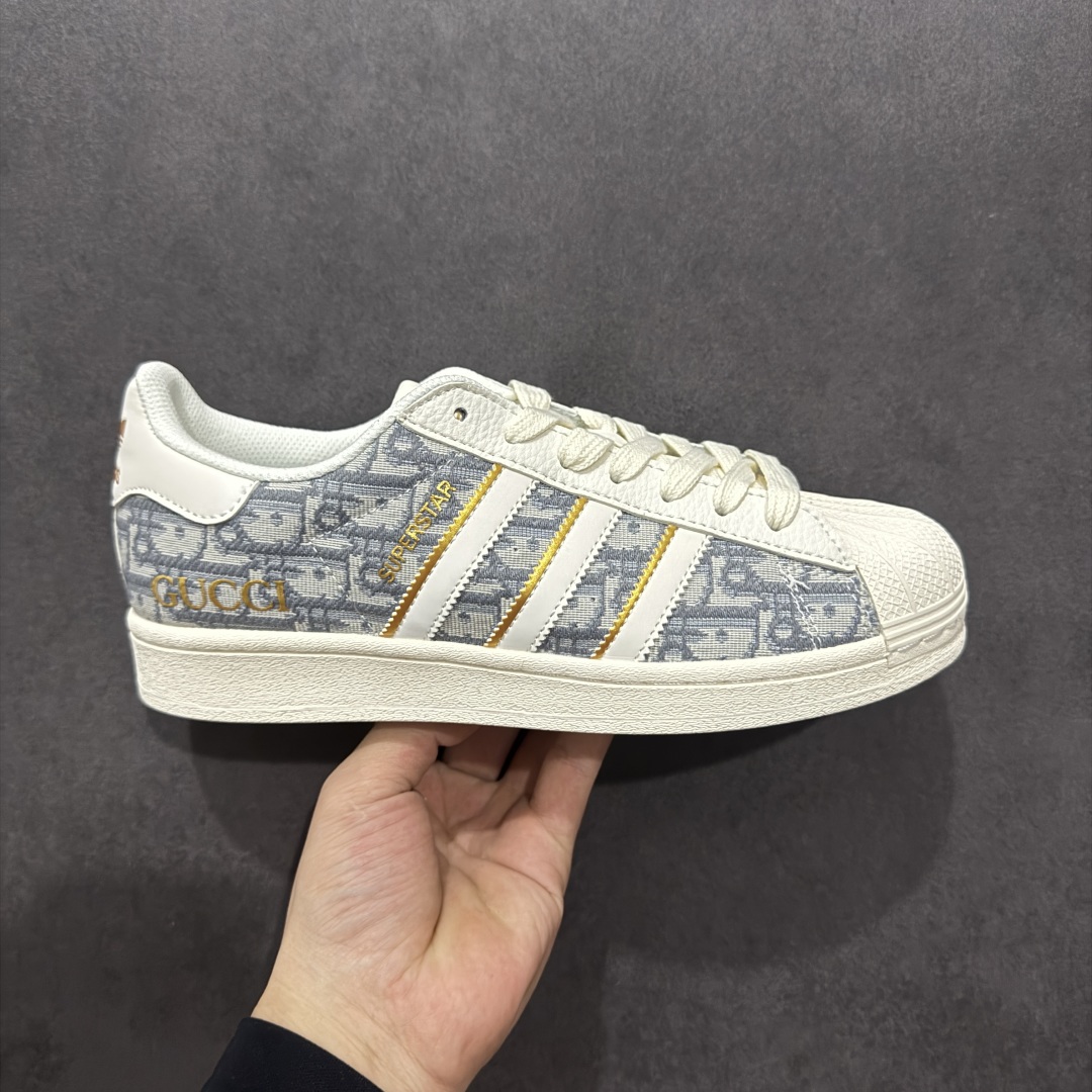   
【定制版】AD Originals Superstar x GUCCI 白灰
采用全新头层拼接皮革