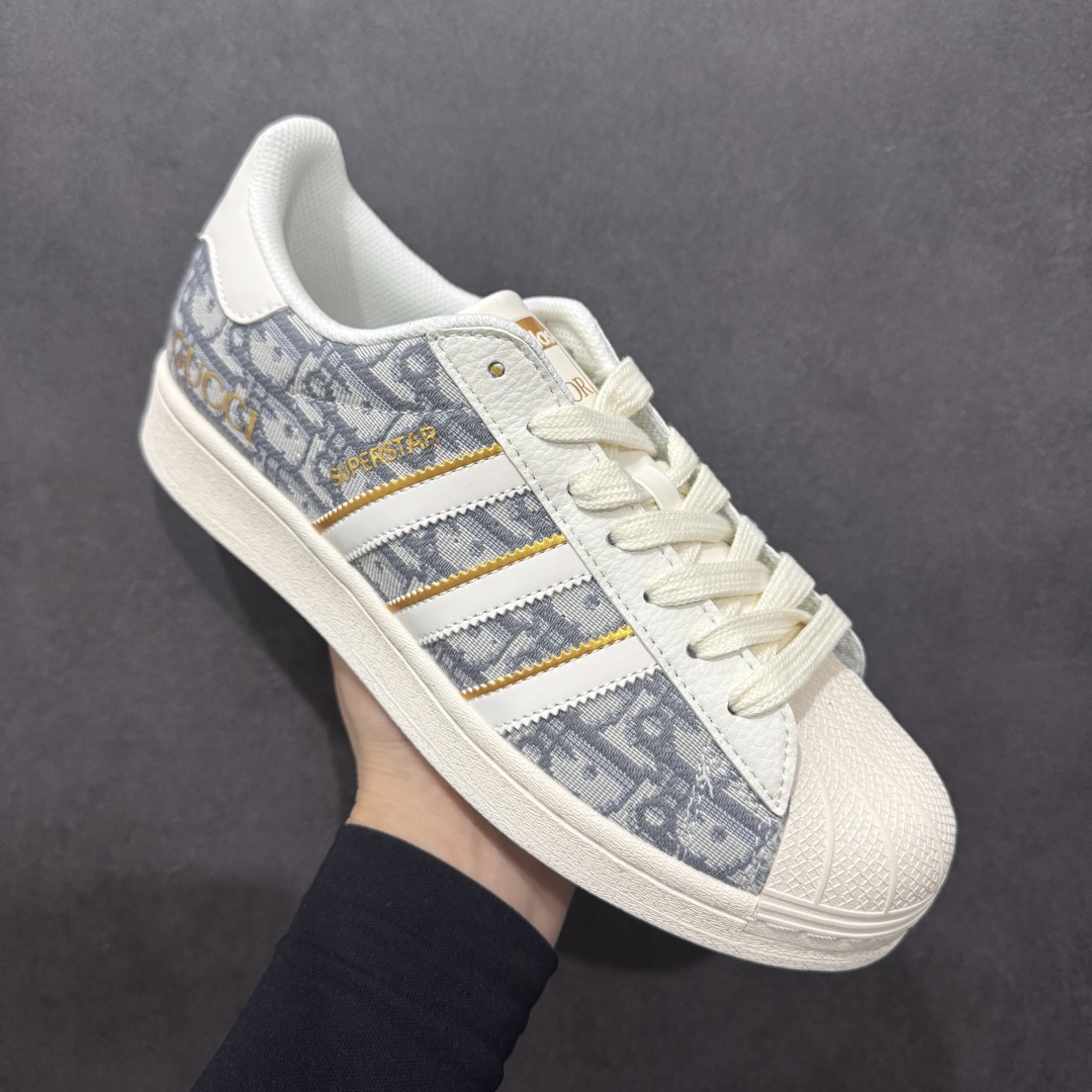   
【定制版】AD Originals Superstar x GUCCI 白灰
采用全新头层拼接皮革