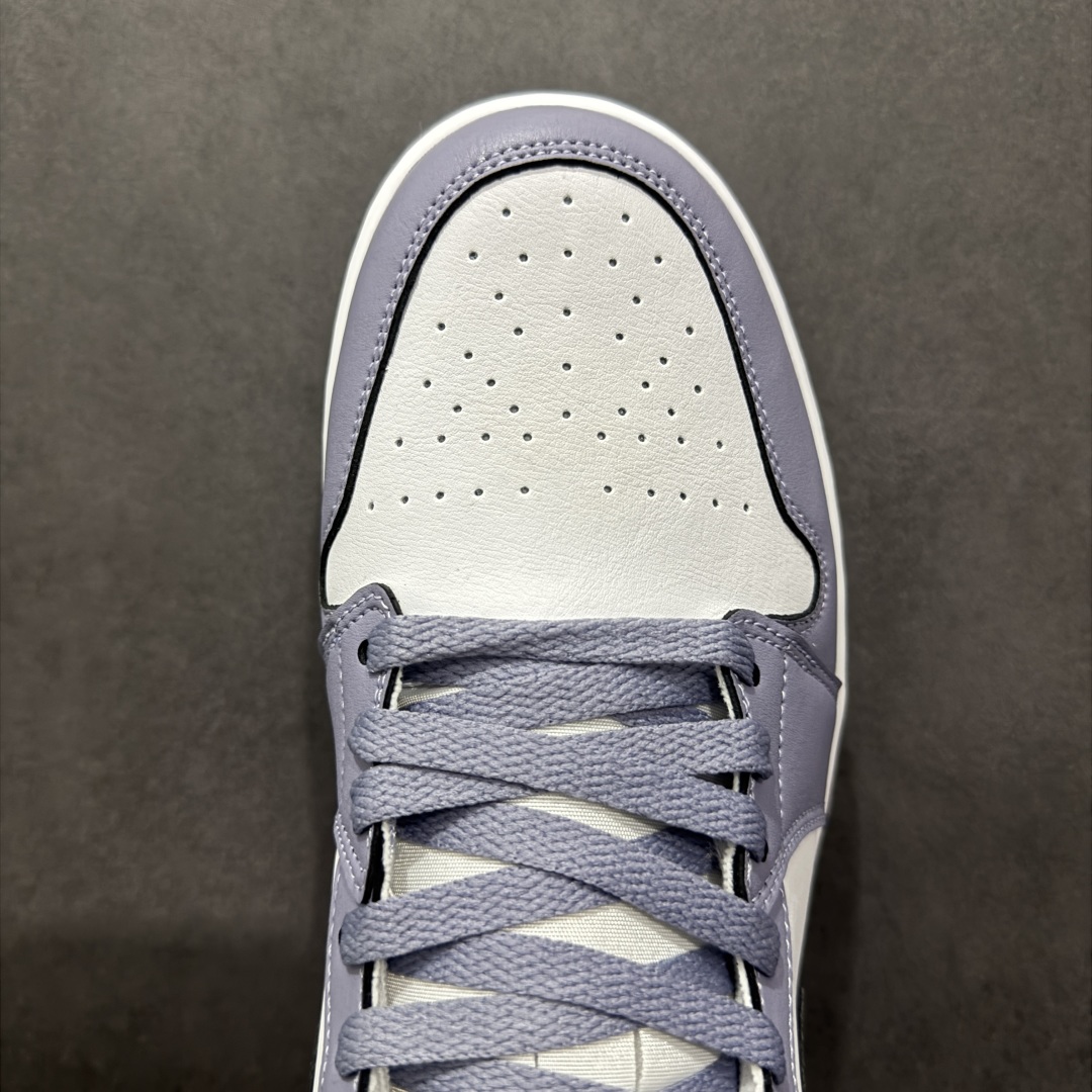 【纯原K版】Air Jordan AJ1 Mid 中帮 白黑紫 DQ8426-145