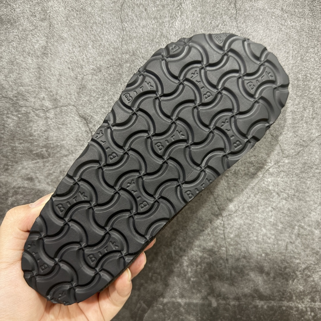 200  【DC纯原】Birkenstock Boston VL 勃肯绒面金属针扣软木底包头拖鞋 摩卡棕 牛皮绒面革质地柔软