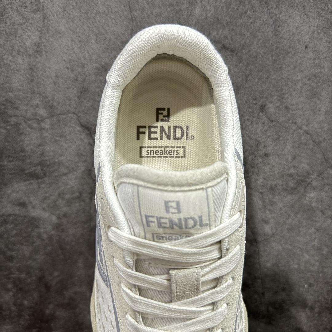 图片[8]-【广东纯原版本】Fendi芬迪match系列 情侣款 休闲运动板鞋原版购入开发 做货 这款FENDI Match系带运动鞋。鞋面饰有小穿孔 白色皮革材质 带米色绒面材质细节 抹茶绿皮革FF贴花 橡胶鞋底 侧面带FENDI字样配合送专柜精美包装 原版定制进口头层牛皮进口定制透气网里 原版开模TPU双色组合底 底厚 3CM 尺码 39 40 41 42 43 44 45 46-选品中心