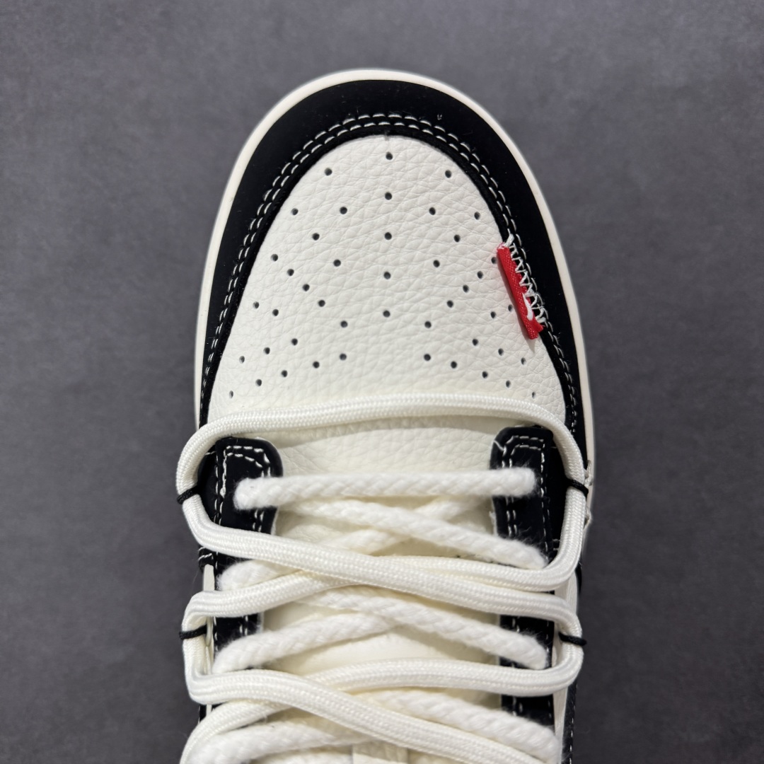 300  【定制版】Nike SB Dunk Low 北面系列 绑带黑白黑勾 周年高端定制 低帮休闲板鞋 YX5066-287