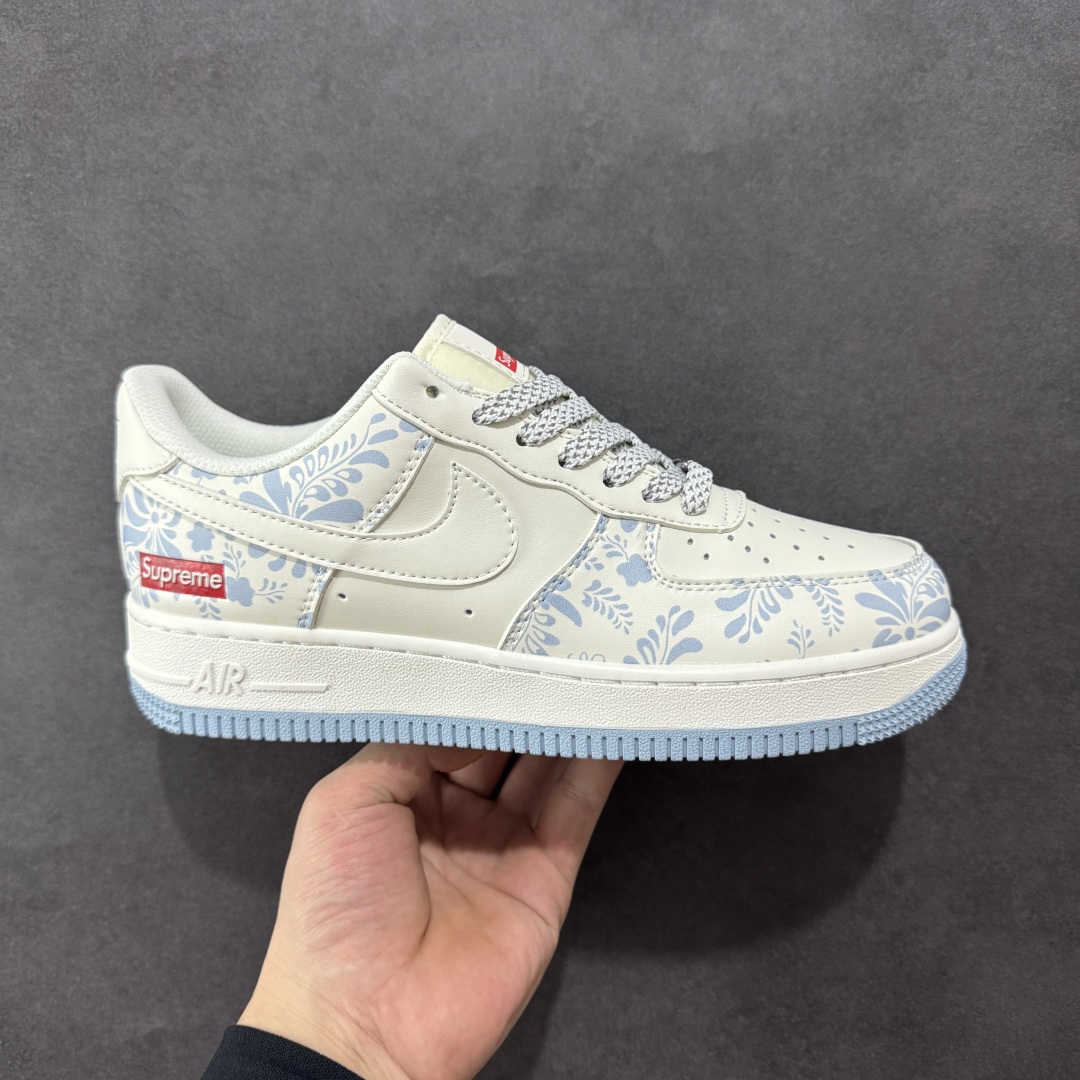 260  【定制版】Nike Air Force 1'07 Low Supreme联名 青花 空军一号低帮休闲板鞋 XX3168-137