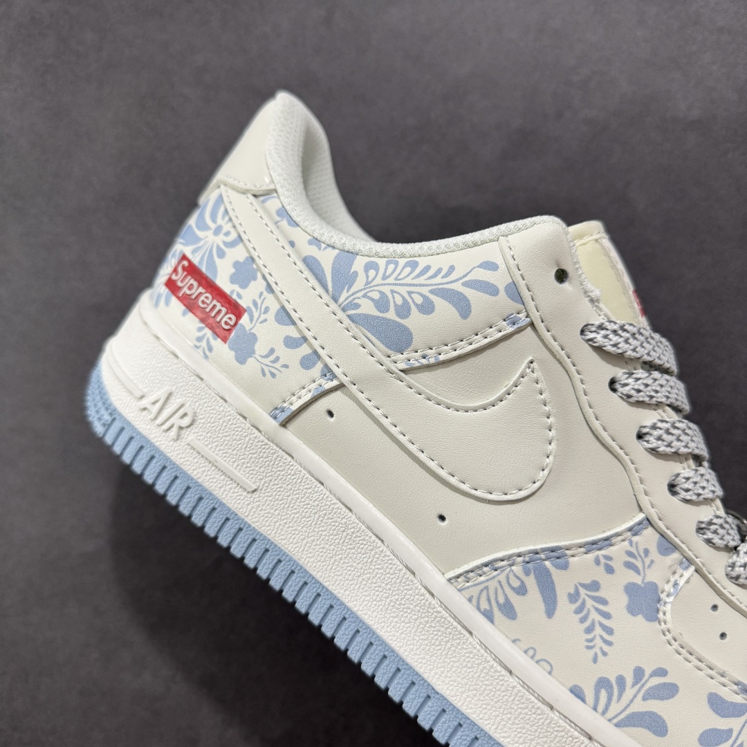 260  【定制版】Nike Air Force 1'07 Low Supreme联名 青花 空军一号低帮休闲板鞋 XX3168-137