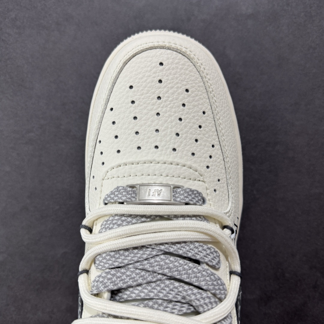 260  【定制版】Nike Air Force 1'07 Low LV联名 双拼灰花纹抽绳 空军一号低帮休闲板鞋 DM6868-063