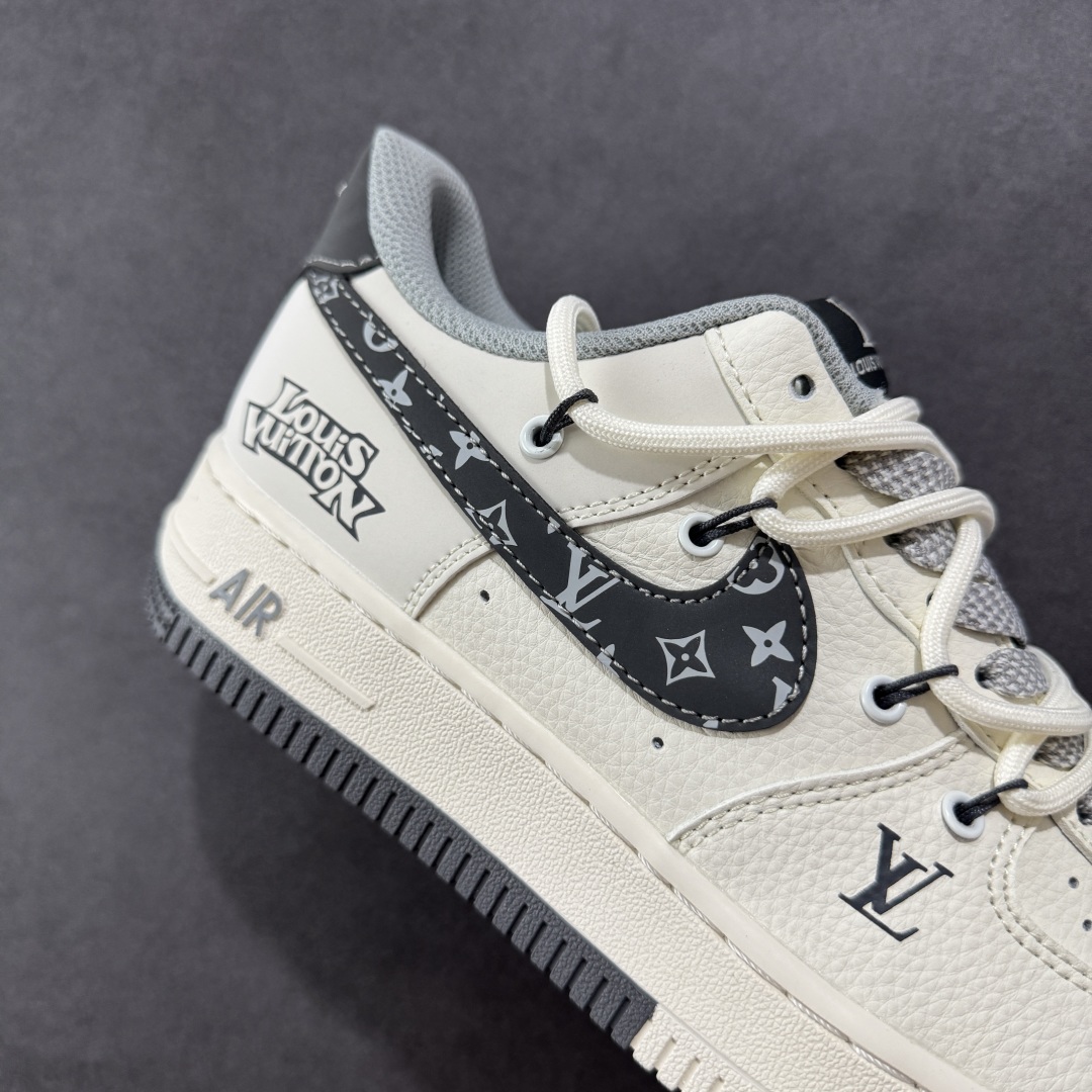 260  【定制版】Nike Air Force 1'07 Low LV联名 双拼灰花纹抽绳 空军一号低帮休闲板鞋 DM6868-063