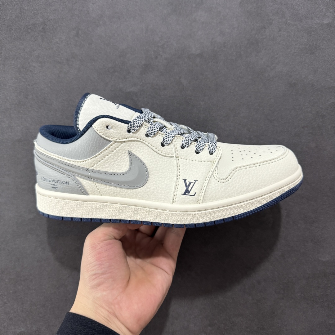 280  【定制版】Air Jordan 1 Low AJ1 乔1 LV联名 烟灰立体勾 高端定制 低帮复古篮球鞋 XS6086-557